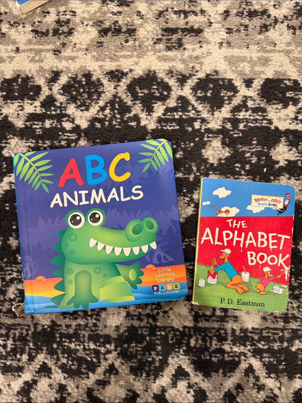 ABC Animals Board Book - Bright Blue & Green Kids Toy